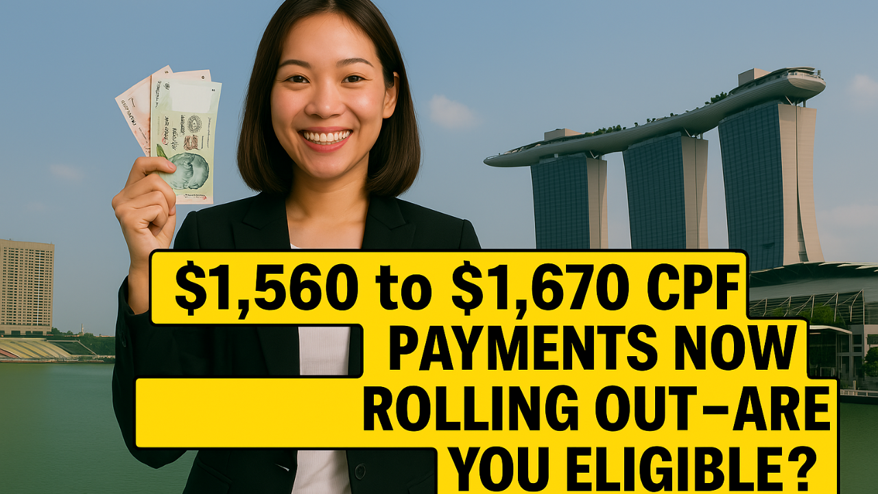 S$$1,560 to $1,670 CPF Payments Now Rolling Out – Are You Eligible?