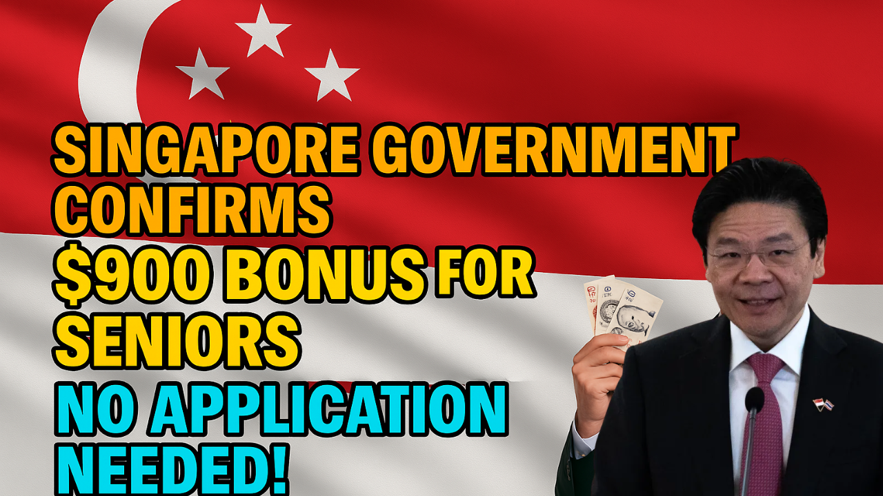Government Confirms S$900 Senior Bonus for 2025 – No Application Needed