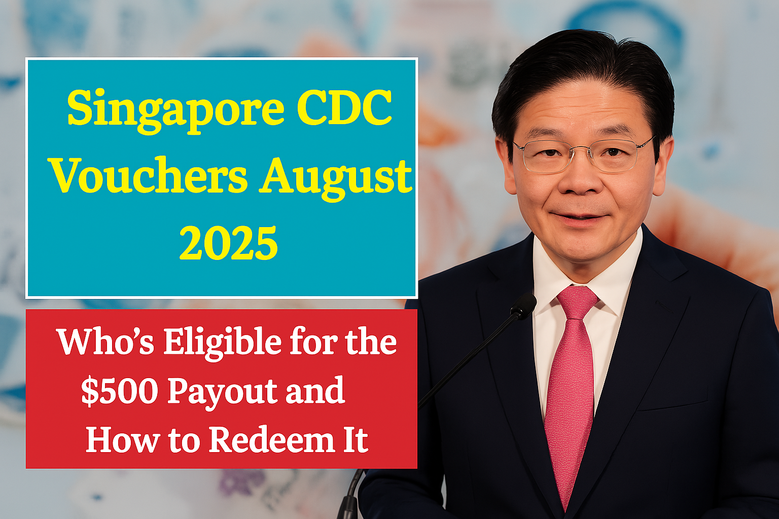 Singapore $500 CDC Vouchers August